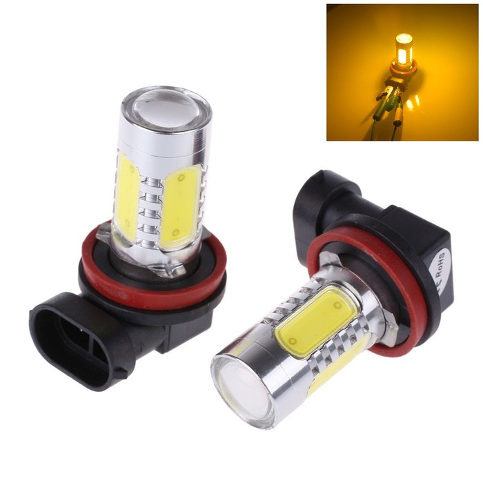 Lampu Led Foglamp H11 COB High Power Kuning