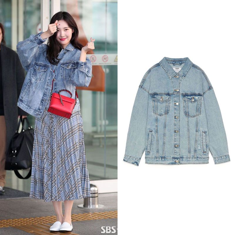 Jacket Denim B*rshka Original  Oversized 100% | Jaket Denim Branded | Jaket Denim Pria/Wanita Oversi