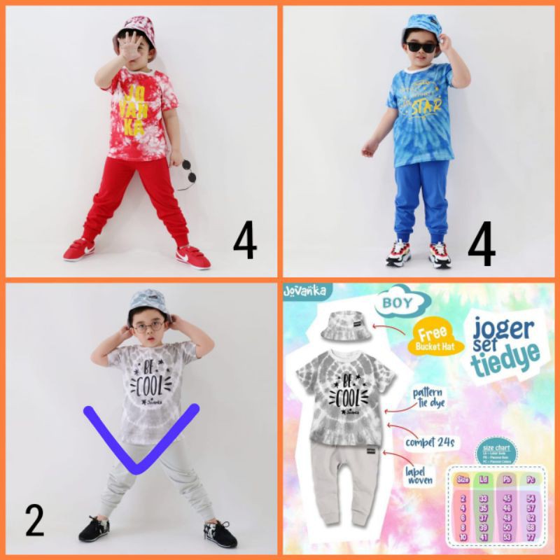 Setelan Tie Dye Free Buckie Hat by Jovanka