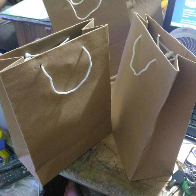 

Paperbag Polos Brown Ukuran 20X25 X9