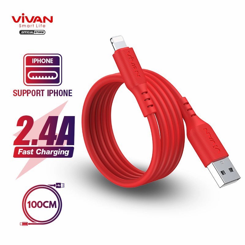 Kabel Data Vivan VSL100 - 2.4A Quick Charge