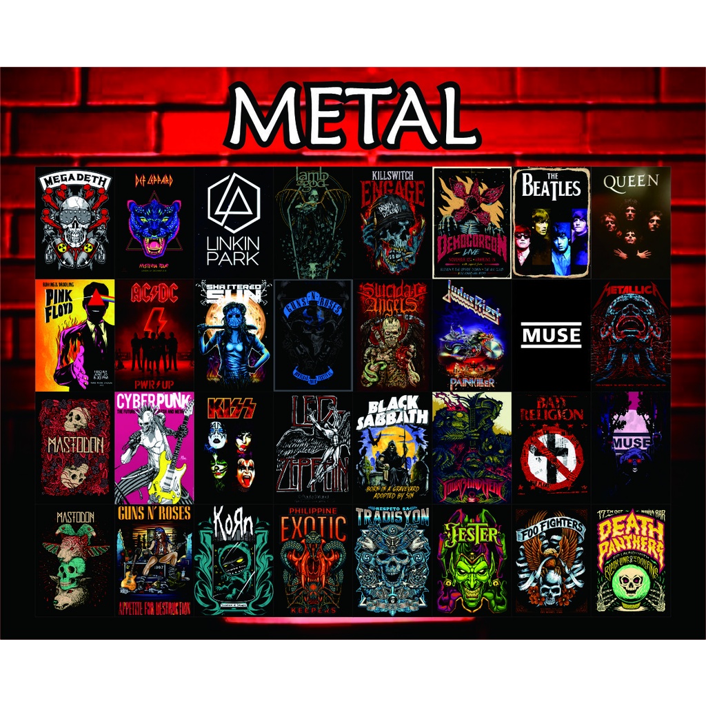 POSTER AESTHETIC, POSTER DINDING KAMAR AESTHETIC I METAL,  32 POSTER