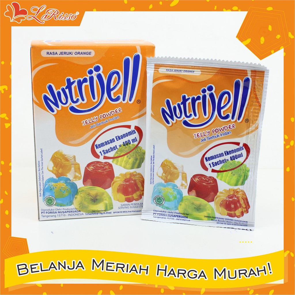 

NUTRIJELL EKONOMIS 10GR JERUK- 1BOX ISI 12PCS