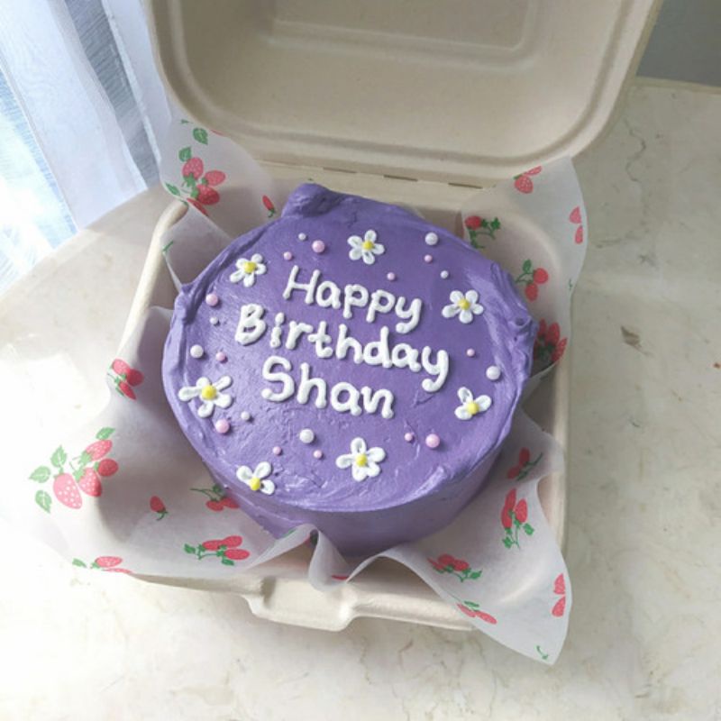 

READY STOCK SIMPLE Bento cake, Mini cake, Korean Cake, Lunch box cake