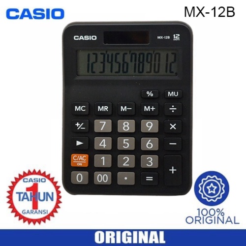 

KALKULATOR CASIO MX-12B ORIGINAL BERGARANSI - CALCULATOR DESKTOP MX 12 B MEJA KERJA