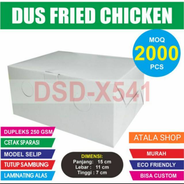 

Dus Ayam Fried Chicken Sparasi Plus Laminating 250gsm