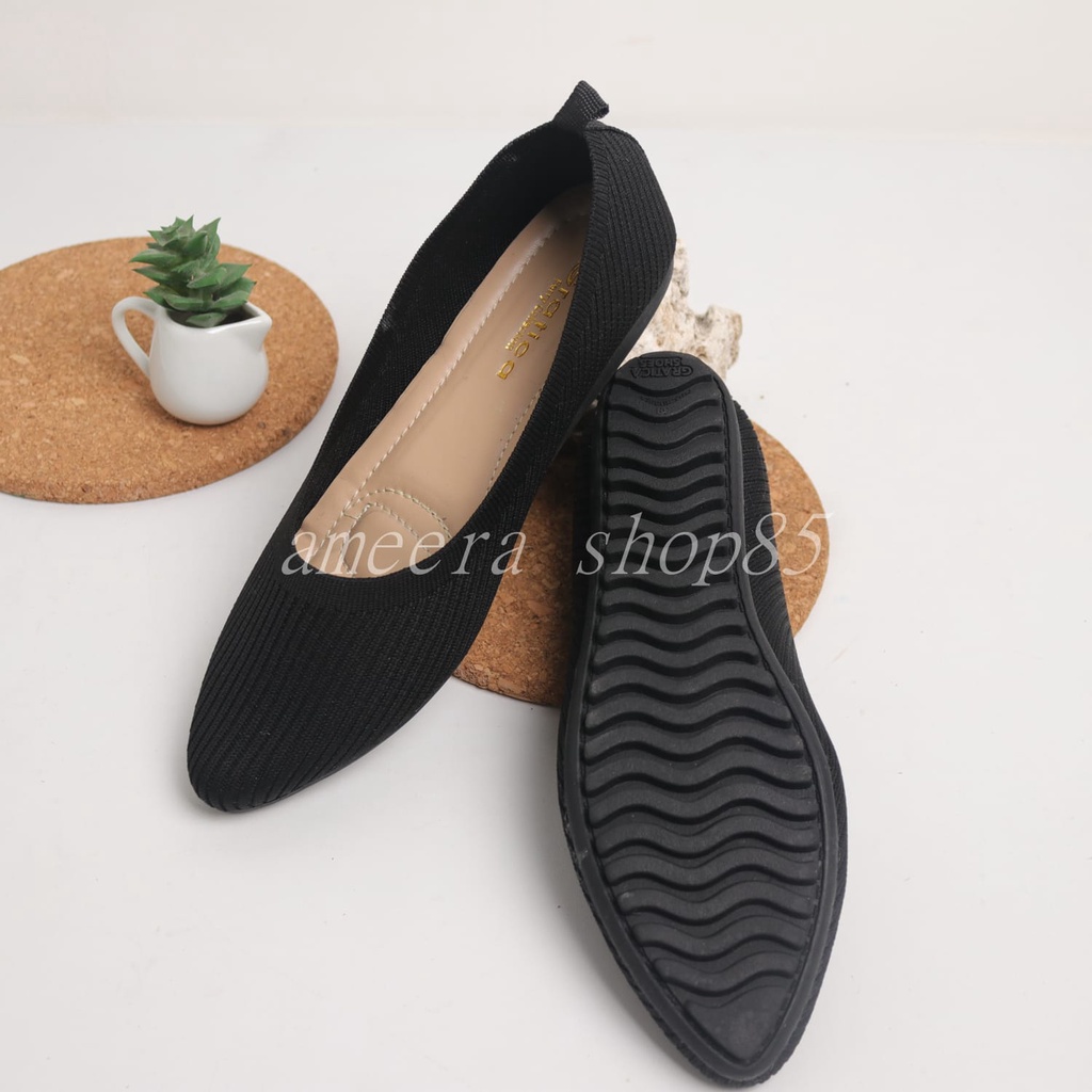 Gratica - Sepatu Wanita Flat shoes Rajut IMPORT AM072 - NEW ameera