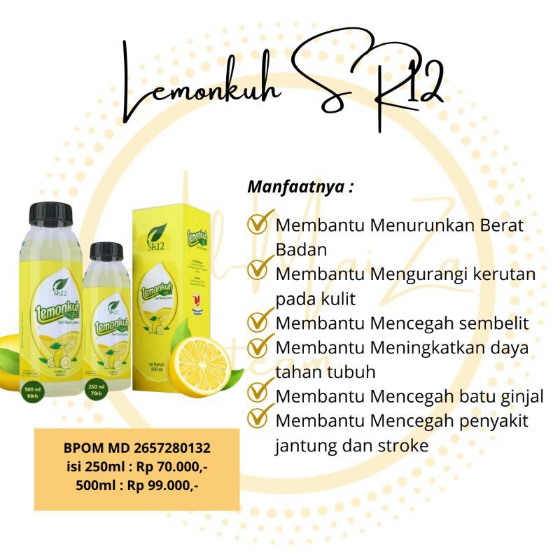 

TERLARIS SR12 SARI LEMON 250 DAN 500 ml