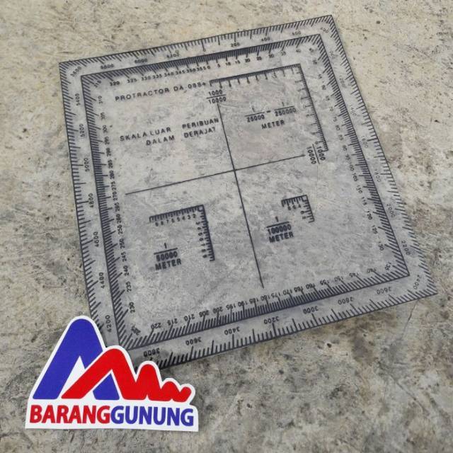 

Protaktor Navigasi Orienteering Douglas Protracktor