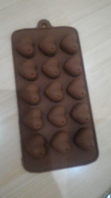 [bayar Di Tempat]peralatan Baking: Cetakan Fondant Kue/jelly/coklat Bahan Silikon Bentuk Hati
