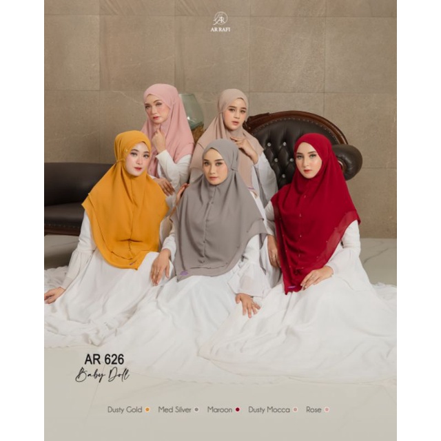 Terbaru ✅ jilbab AR  626 baby doll hijab kerudung bergo instan terbaru terlaris 2022 syar i jumbo ar