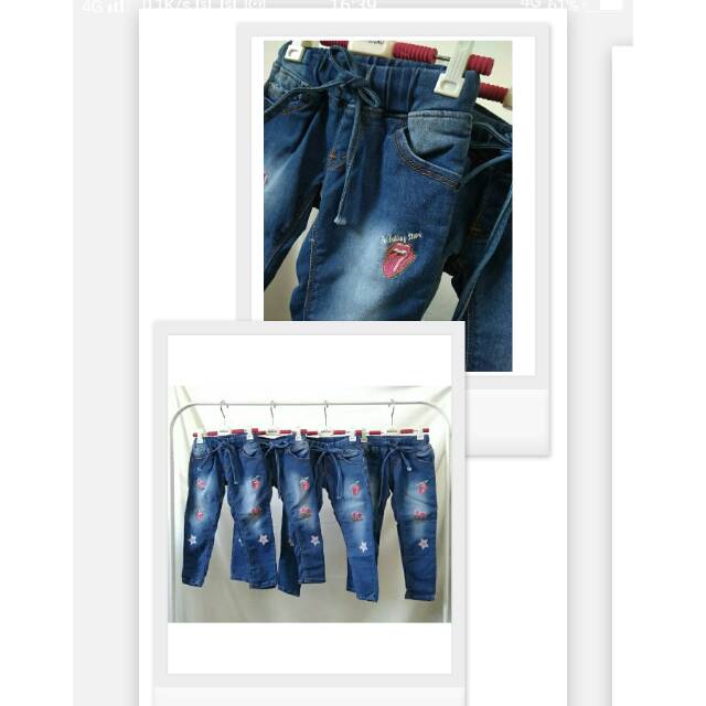 Pants Jeans Panjang Impor Anak Perempuan