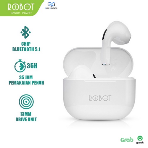 ROBOT TWS Bluetooth Headset Airbuds T50