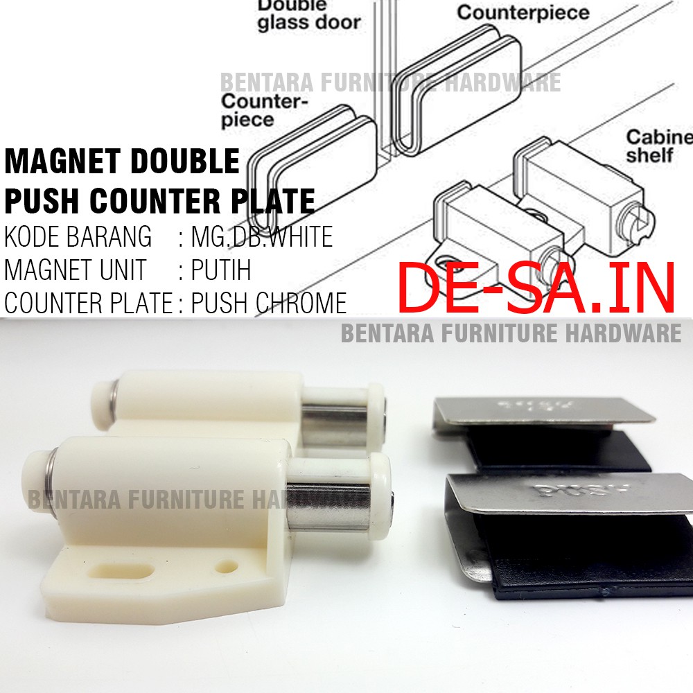 DOOR MAGNETIC CATCHES SLOT - KECES MAGNET PINTU KABINET