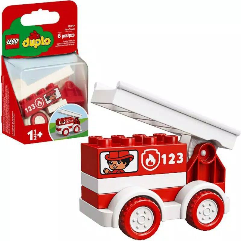 ORI original Lego duplo 10917 10918 my first fire truck tow balok bloks blocks mega hadiah kado anak