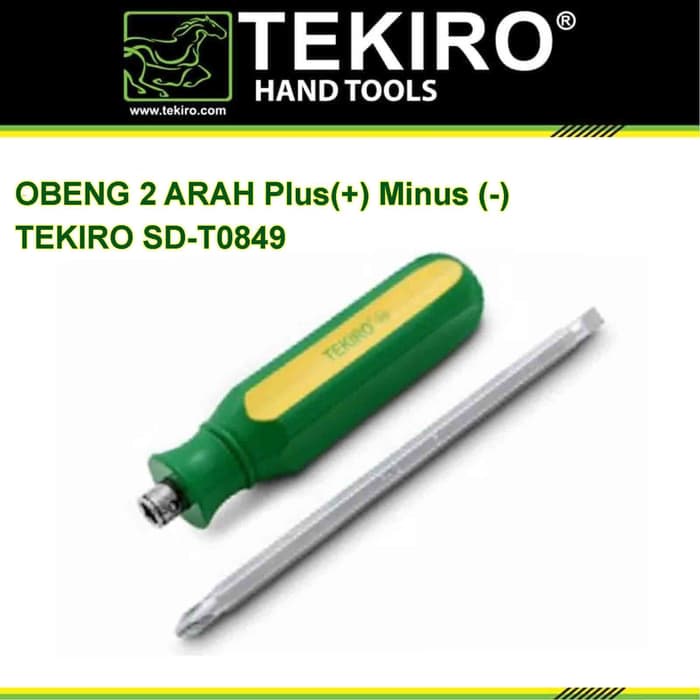 Tekiro OBENG DUA ARAH TEKIRO 2 WAY SCREWDRIVER SD-TW0849 Obeng bolak balik dua arah