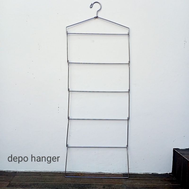 Gantungan hijab 6 susun besi / hanger lipat