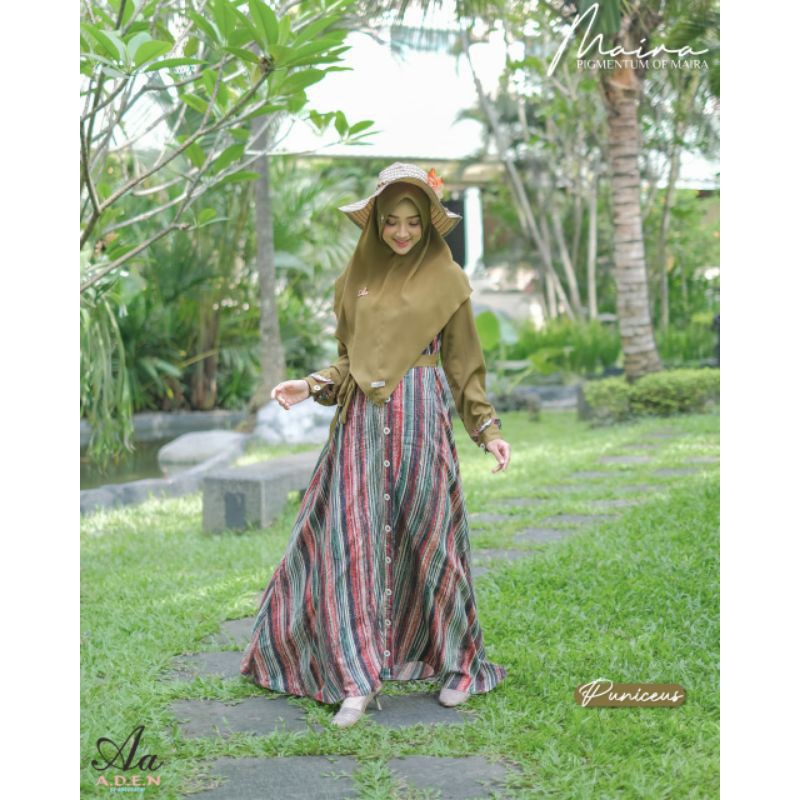 MAIRA PIGMENTIUM SET DRESS || Gamis Syari by ADEN