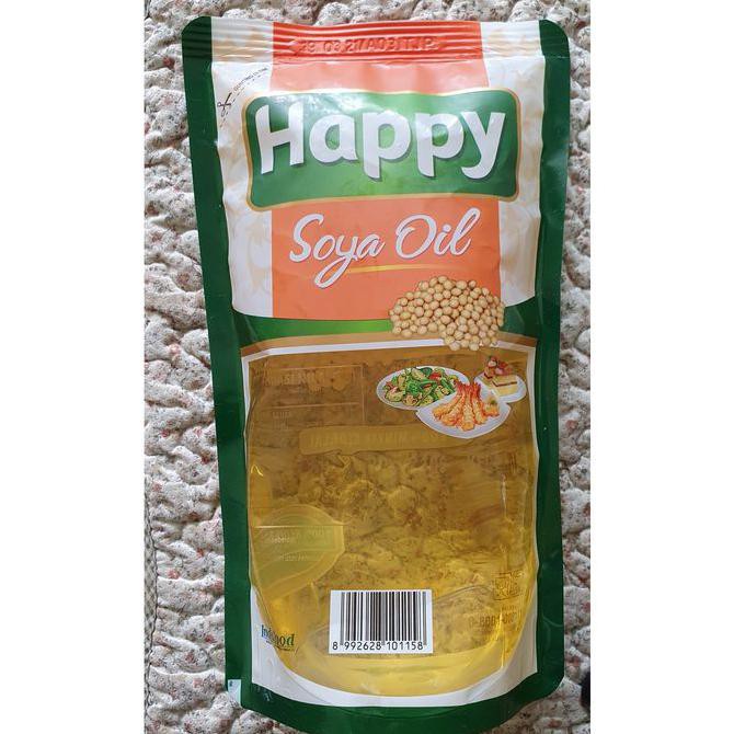 

BISA BAYAR DI TEMPAT HAPPY SOYA OIL | 1 Liter Refill Pouch | Minyak Goreng Kode 1004