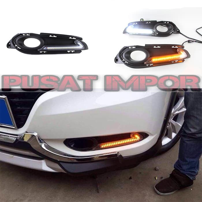 Jual Cover Foglamp DRL LED Honda all New HRV Model L-amaliastore2/Jakarta- Pusat