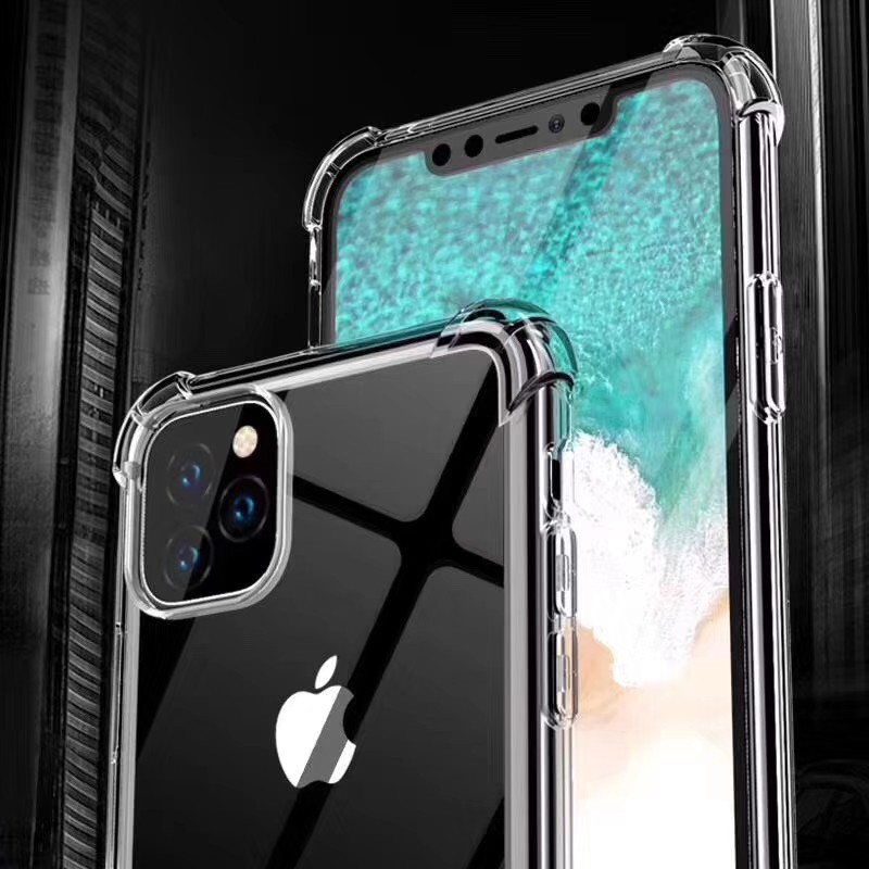 Case iPhone 7/8 Plus / XS / XR / XS Max / 11Pro Max shell transparan drop-proof TPU