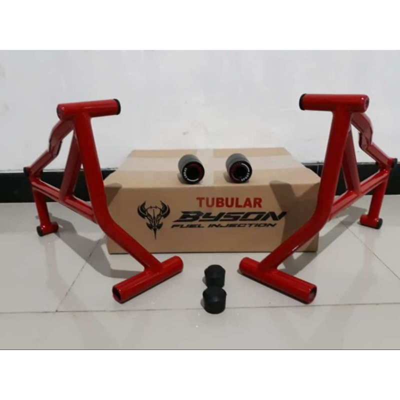 Tubular crashbar yamaha Byson Fi {AGNA} | pelindung bodi Yamaha Byson Fi | Engine guard protector Va