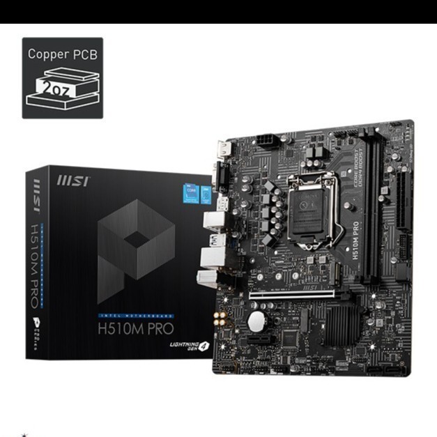 Mainboard MSI H510M Pro - mATX Intel Gen11 - MSI H510 M PRO LGA1200 gen 11