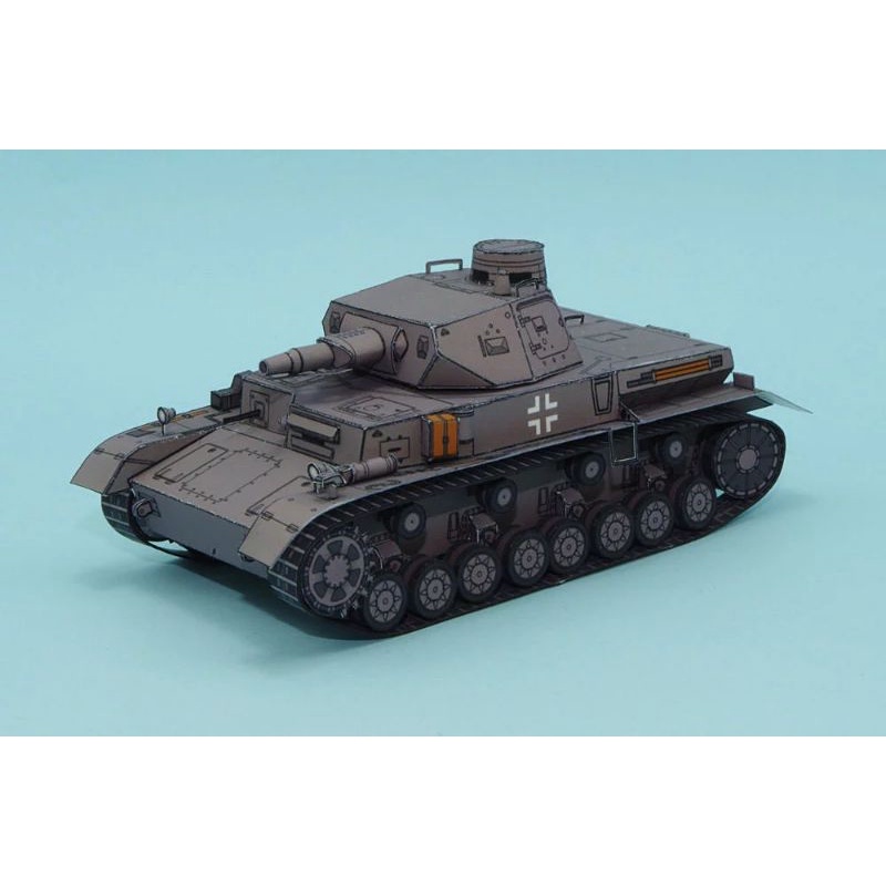 {Terima Jadi} Panzer IV Tank, Papercraft WW II