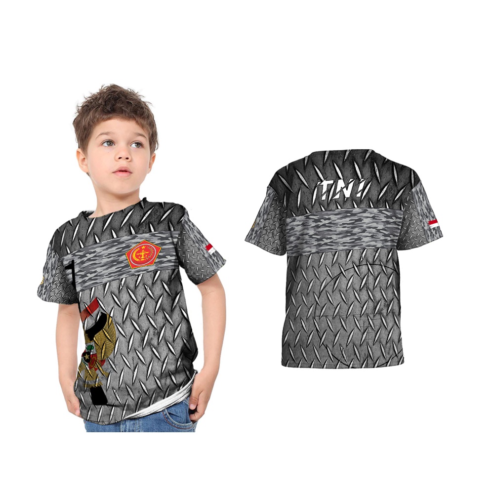 ARMY TNI - ABU Pakaian kaos anak Laki-Laki Printing