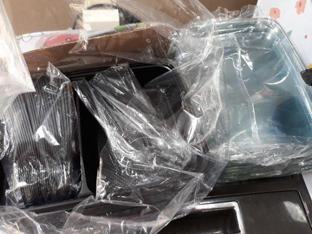 Mika Bento 2 Sekat + Tutup - Kotak Makan Skat 2 - Hitam - Isi 50 Pcs