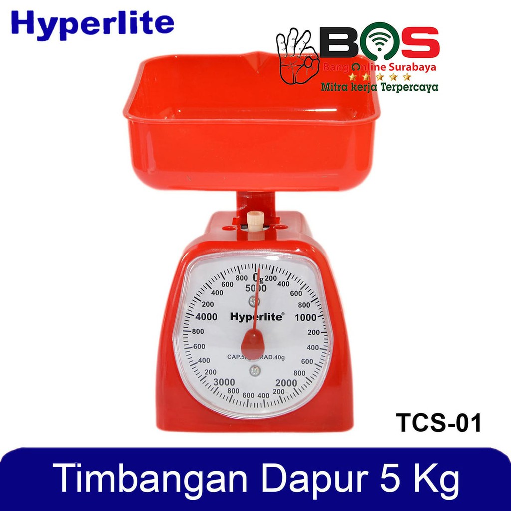 Timbangan Kue Dapur Kitchen Scale Analog Manual 5 KG Hyperlite TSC 01