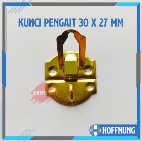 Kunci Pengait Box 30 x 27 mm Gembok Pengait Kotak Perhiasan