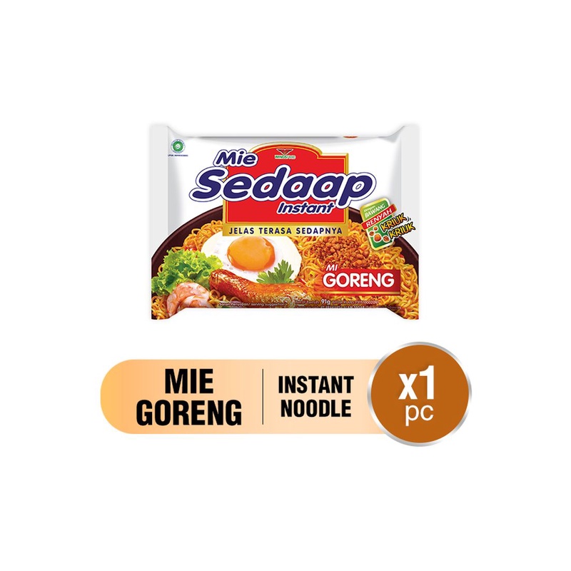 

15pcs Sedaap Goreng Original 90gr/Mie Instan/ Mi Goreng/Noodle
