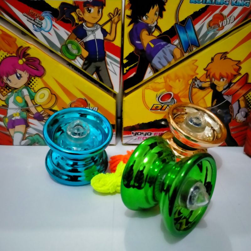 1 pcs yoyo chrome 3 bearing/yoyo besi warna chrome