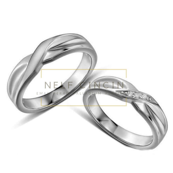 Cincin Emas Cicin EMAS PUTIH Cincin Kawin Cincin Ukir Nama E09