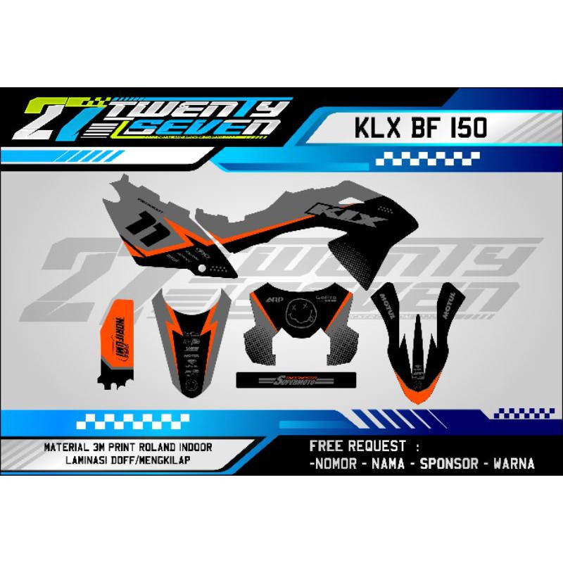 DECAL KLX BF 150 L OREN