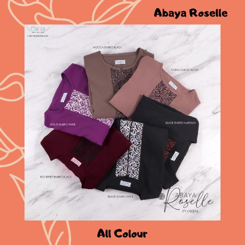 [Abaya Roselle by Mahira] Abaya / Daily Wear / Abaya Daily / Abaya Syari'i / Dress / Abaya Dewasa / 