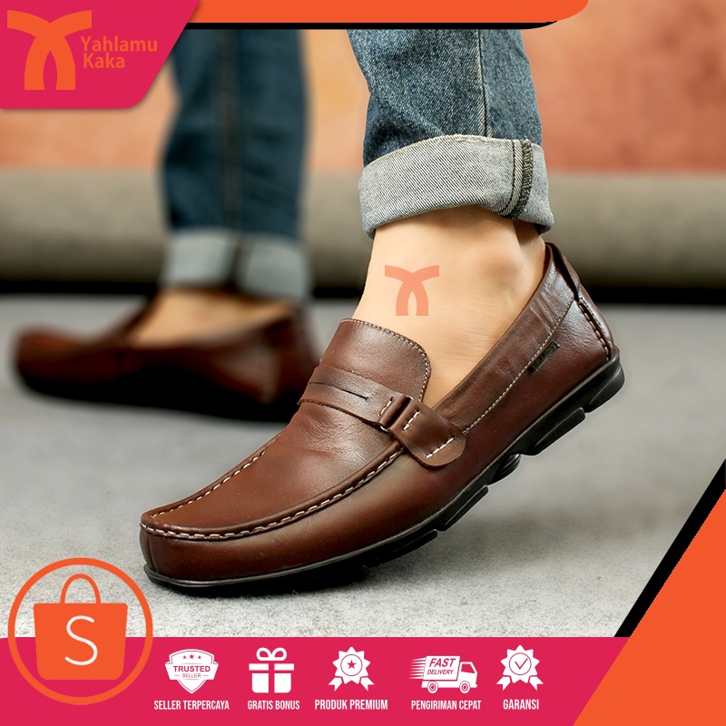 YLK ESPER - PROMO COD GRATIS KAOS KAKI Fashion Pria Sepatu Kulit Sapi Asli Pantopel Kerja Paspampres