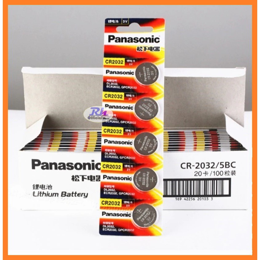 Baterai/Batre/Battery Jam Kancing CR2032 CR2025 CR 2032 CR 2025 Panasonic