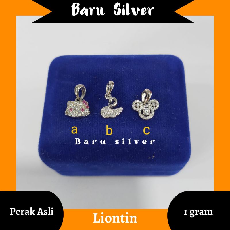 Liontin Variasi Mata², Perak 925, Sepuh Emas Putih