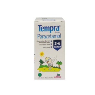 TEMPRA Syrup Anak 2 - 6 tahun Parasetamol 60ml 30ml - Obat Demam Panas Sirup Paracetamol