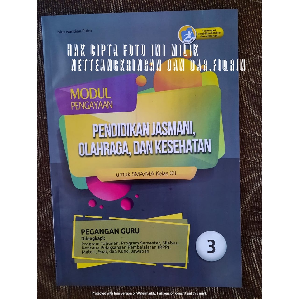 Pegangan Guru Penjaskes PJOK SMA Kelas 10 11 12 X XI XII Semester 1 Revisi 2018 KHARISMA