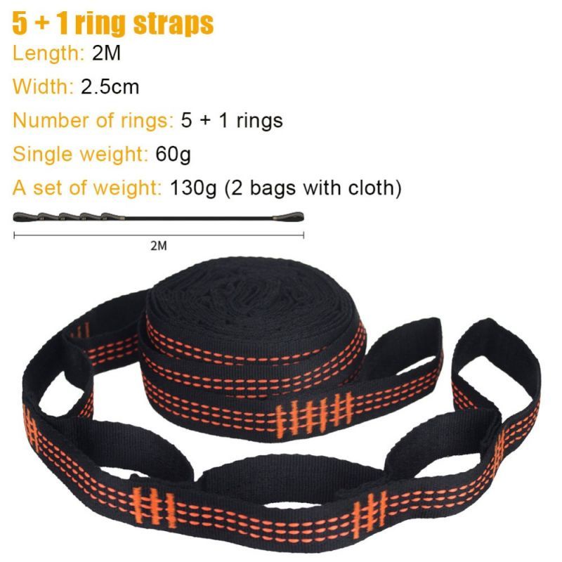 2pcs Strap Hammock/Hammock Rope/Webing Hammock/Tempat Tidur Gantung Untuk Outdoor Camping Taman