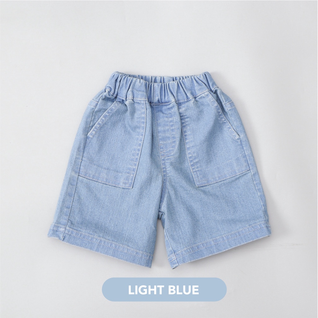 Mooi Celana Jeans Anak Kids Denim Shorts-LIGHT BLUE