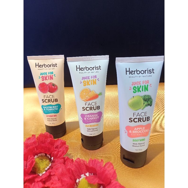 Jual HERBORIST JUICE FOR SKIN FACE SCRUB Shopee Indonesia
