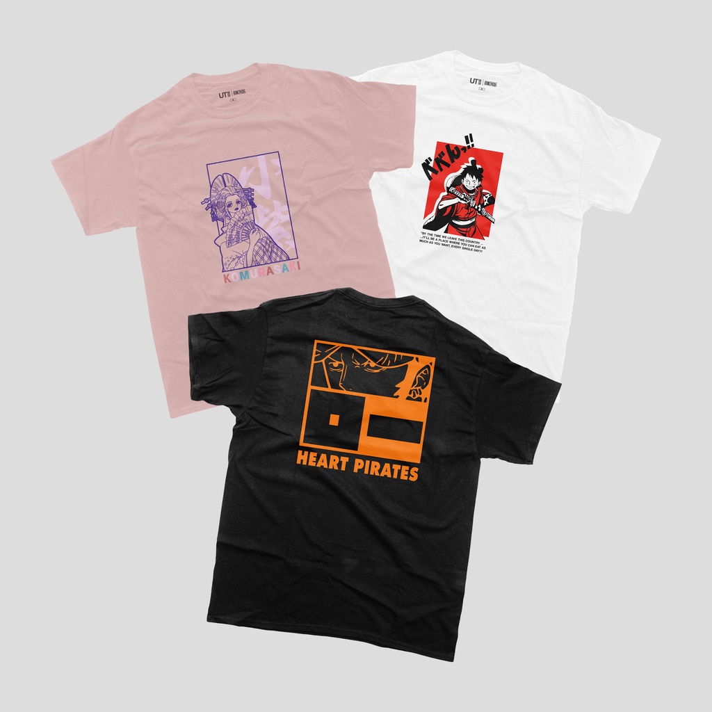 UNIQLO X ONE PIECE WANOKUNI | UT GRAPHIC T-SHIRT | ONE PIECE | KAOS ANIME | STREETWEAR