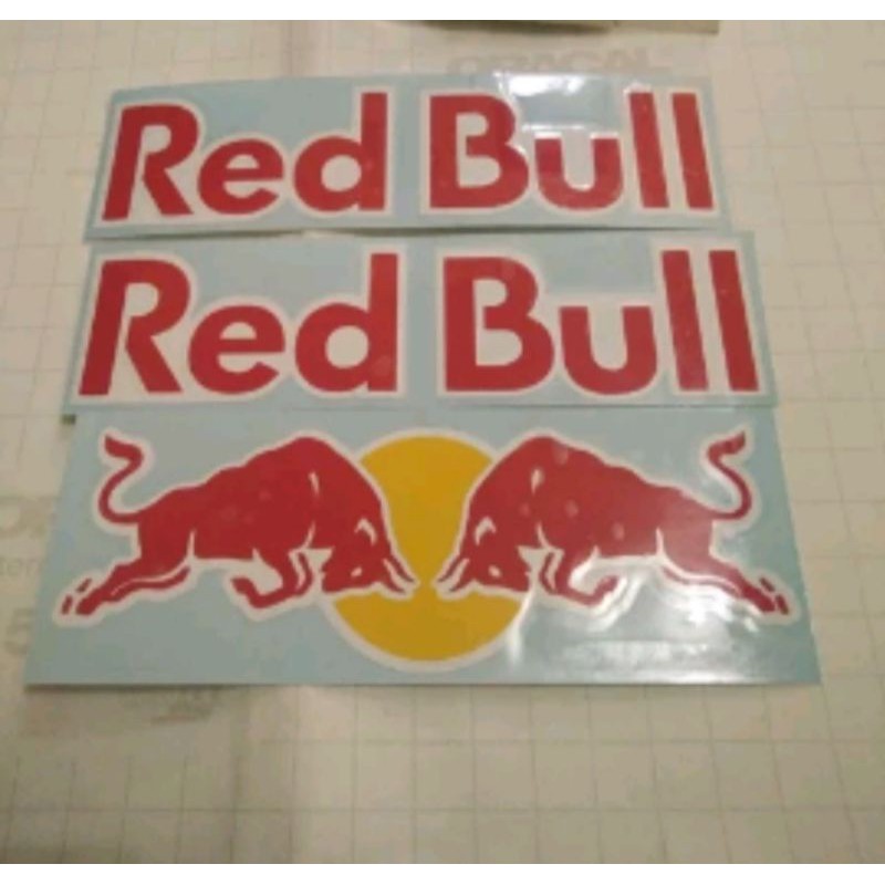 

cutting stiker REDBULL set besar