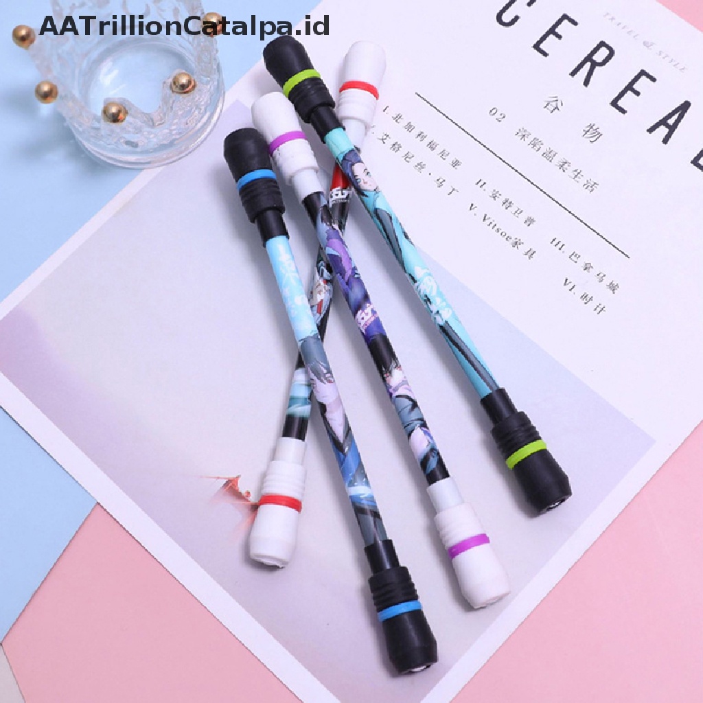 (AATrillionCatalpa) Pulpen Gel Model Putar Untuk Hadiah / Mainan Anak