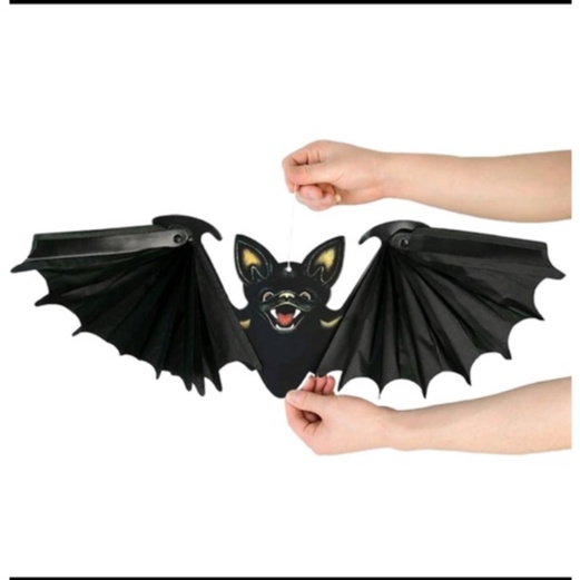 Halloween Flying Bat cardboard gantungan kelelawar pesta