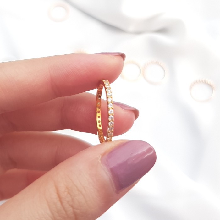 Cincin Emas Listring CLASSIC Full Eternity - Stack Ring